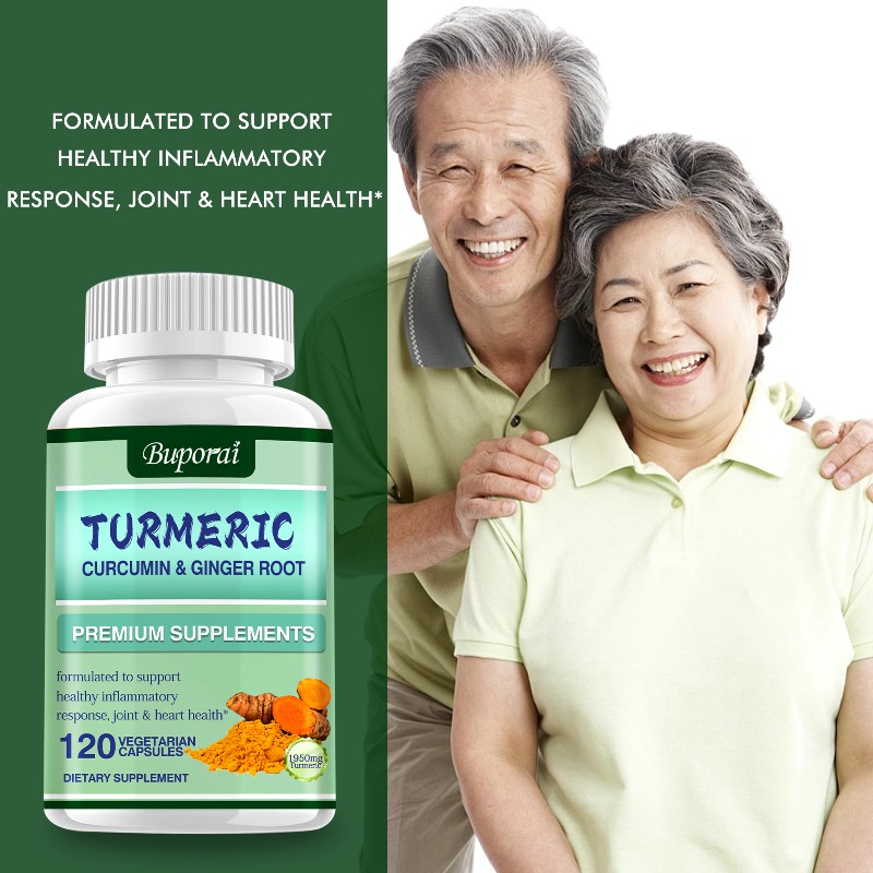 Turmeric Curcumin Capsule - Turmeric Curcumin + Ginger Root -