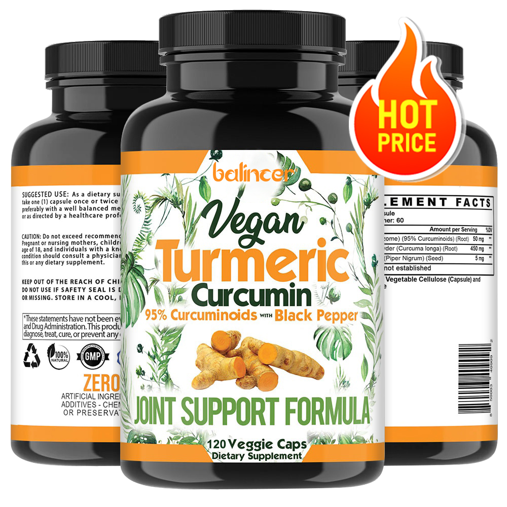 Turmeric Curcumin Capsule - Turmeric Curcumin Capsules Supplement, with Black