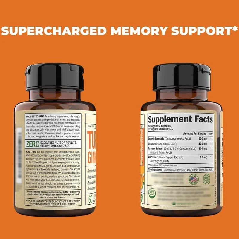 Organic Turmeric Curcumin Supp - đánh giá và giá Turmeric Curcumin Capsule