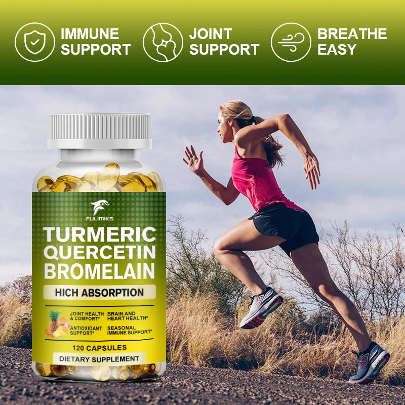 Turmeric Quercetin Bromelain C - đánh giá và giá Turmeric Curcumin Capsule