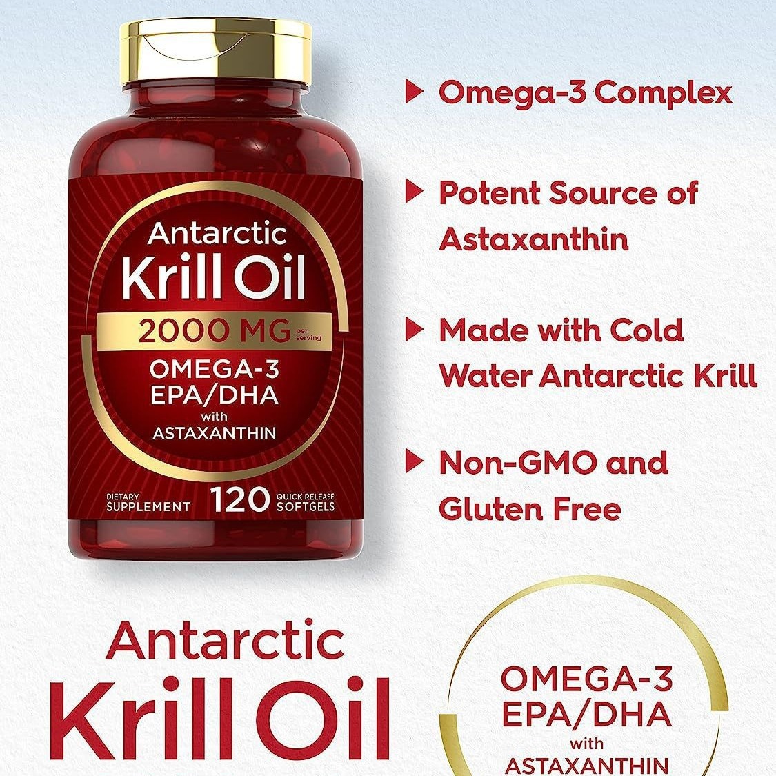 Krill oil soft capsules supple - đánh giá và giá Nutrition For Fitness